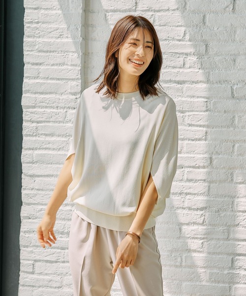 FOUND GOOD（ファウンドグッド）の「COOLニット/ドルマンPO（ニット/セーター・レディース・グレー系8/ブルー系5/アイボリー/ブラック/イエロー系5・L/M/S）」の20枚目の写真