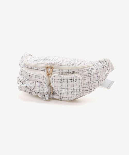 MAJESTIC LEGON(マジェスティックレゴン)の「ハート×フリルウエストポーチ(ボディバッグ/ウエストポーチ・レディース・アイボリー/ピンク/ブラック/ホワイト系その他2/ブラック系その他・FREE)」の14枚目の写真