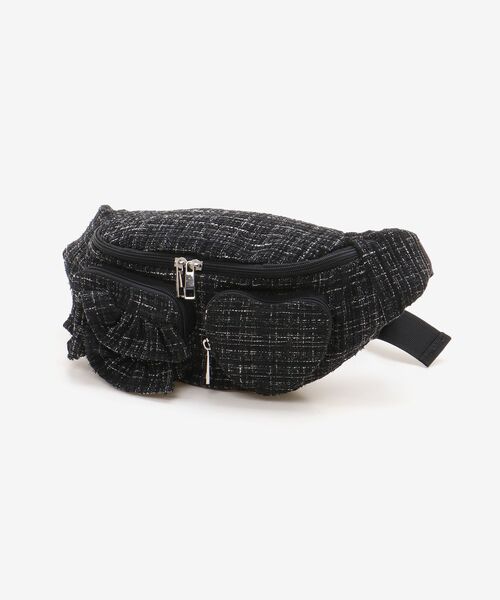 MAJESTIC LEGON(マジェスティックレゴン)の「ハート×フリルウエストポーチ(ボディバッグ/ウエストポーチ・レディース・アイボリー/ピンク/ブラック/ホワイト系その他2/ブラック系その他・FREE)」の16枚目の写真