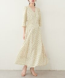natural couture | レトロ小花ワンピース(ワンピース)