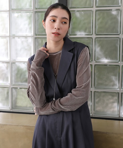 select MOCA（セレクトモカ）の「淡水パールメタルコーティングネックレス（ネックレス・レディース・シルバー/ゴールド・FREE）」の4枚目の写真