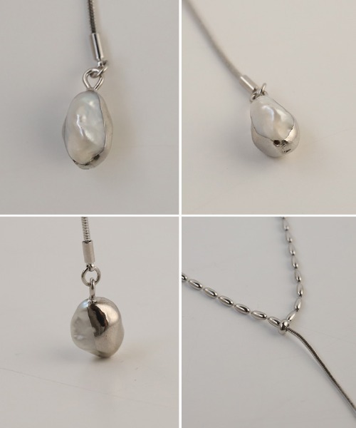 select MOCA（セレクトモカ）の「淡水パールメタルコーティングネックレス（ネックレス・レディース・シルバー/ゴールド・FREE）」の19枚目の写真