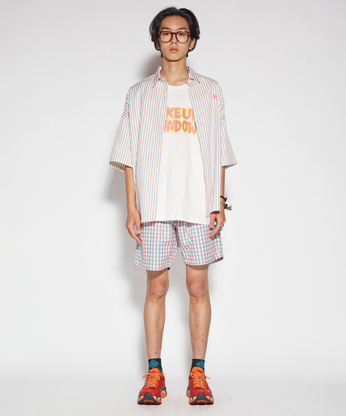 ALDIES(アールディーズ)の「Check Short Pants / チェックショートパンツ(その他パンツ・メンズ・オリーブ/ピンク/バーガンディー・MEDIUM/SMALL/LARGE/X-LARGE)」の1枚目の写真