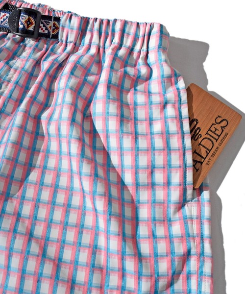ALDIES(アールディーズ)の「Check Short Pants / チェックショートパンツ(その他パンツ・メンズ・オリーブ/ピンク/バーガンディー・MEDIUM/SMALL/LARGE/X-LARGE)」の12枚目の写真