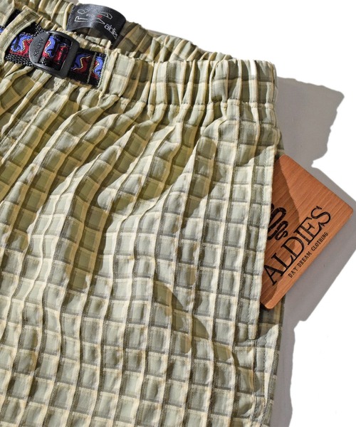 ALDIES(アールディーズ)の「Check Short Pants / チェックショートパンツ(その他パンツ・メンズ・オリーブ/ピンク/バーガンディー・MEDIUM/SMALL/LARGE/X-LARGE)」の6枚目の写真