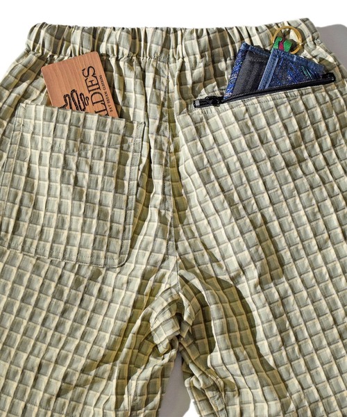 ALDIES(アールディーズ)の「Check Short Pants / チェックショートパンツ(その他パンツ・メンズ・オリーブ/ピンク/バーガンディー・MEDIUM/SMALL/LARGE/X-LARGE)」の7枚目の写真