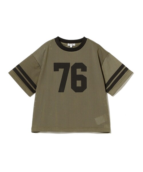 B:MING by BEAMS（ビーミングバイビームス）の「メッシュ ショートスリーブ Tシャツ 2025SS（100～140cm）（Tシャツ/カットソー・キッズ・グレー/オリーブ・140/100/110/120/130）」の9枚目の写真