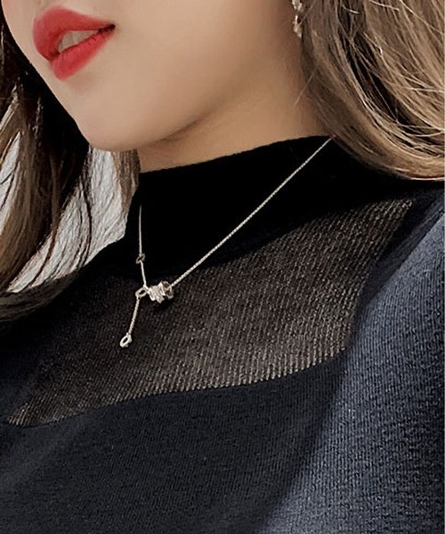 BLANC FICELLE（ブランフィセル）の「ノースリーブ　ハイネック（Tシャツ/カットソー・レディース・グリーン/ピンク/グレー/ネイビー/ベージュ/ブラック/ホワイト・FREE）」の12枚目の写真