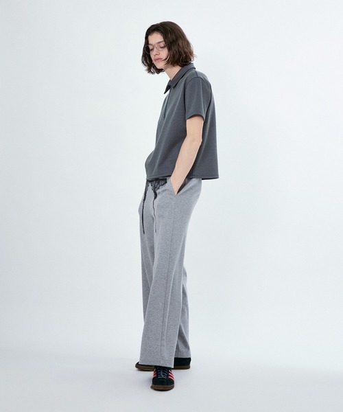 M TO R(ムウトアール)の「TROMPE GARTER PRINT BUGGY SWEAT PT(その他パンツ・レディース・ライトグレー/ネイビー・42/40/38)」の5枚目の写真