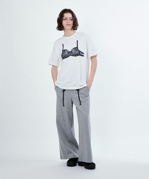 M TO R(ムウトアール)の「TROMPE GARTER PRINT BUGGY SWEAT PT(その他パンツ・レディース・ライトグレー/ネイビー・42/40/38)」の9枚目の写真