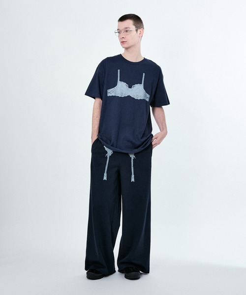 M TO R(ムウトアール)の「TROMPE GARTER PRINT BUGGY SWEAT PT(その他パンツ・レディース・ライトグレー/ネイビー・42/40/38)」の17枚目の写真