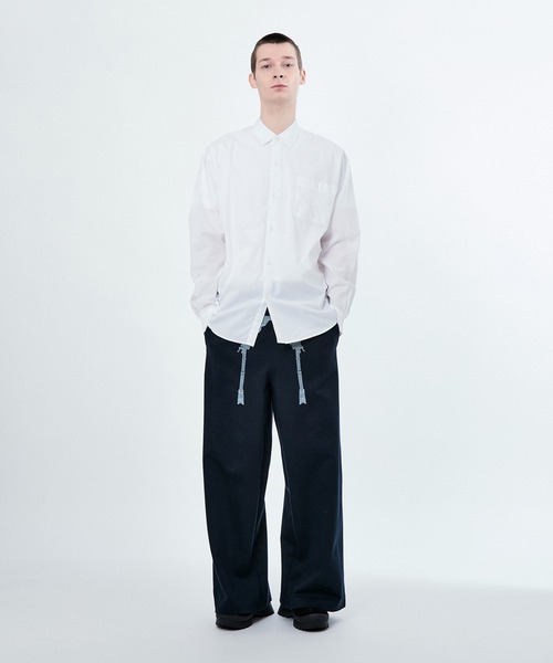 M TO R(ムウトアール)の「TROMPE GARTER PRINT BUGGY SWEAT PT(その他パンツ・レディース・ライトグレー/ネイビー・42/40/38)」の21枚目の写真