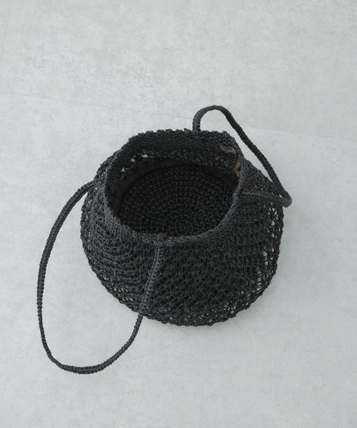 The Bagmati（ザバグマティ）の「The Bagmati/メタリック マクラメバッグ（かごバッグ・レディース・ブラック/シルバー・FREE）」の8枚目の写真