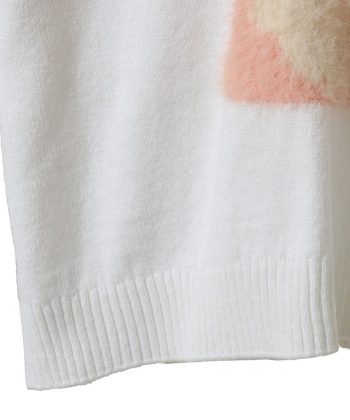 Candy Stripper(キャンディストリッパー)の「TINY CAT KNIT トップス(ニット/セーター・レディース・ブラック/オフホワイト/ピンク・FREE)」の19枚目の写真