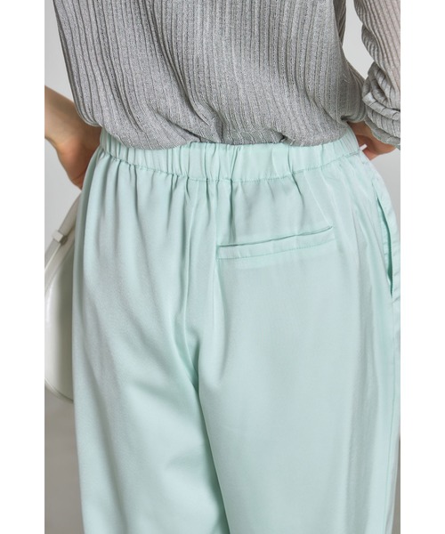 &. NOSTALGIA(アンドドットノスタルジア)の「サテンワイドパンツ(その他パンツ・レディース・ライトブラウン/ミント・M)」の15枚目の写真