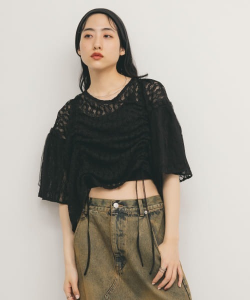 セール】ドロストレーストップス（シャツ/ブラウス）｜KBF