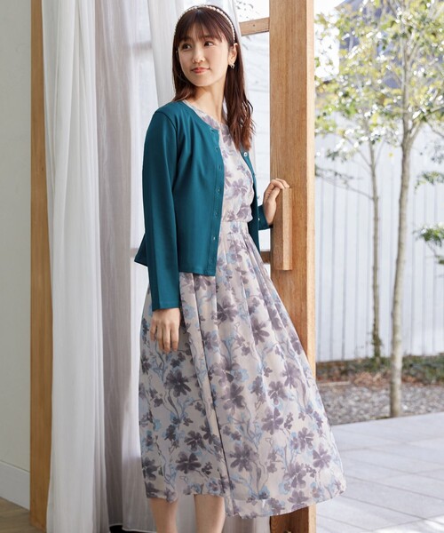 【関税込】ダイアン★素敵★シフォン ワンピース ギャザーシェイプロングシフォンワンピース（ドレス）｜Lace