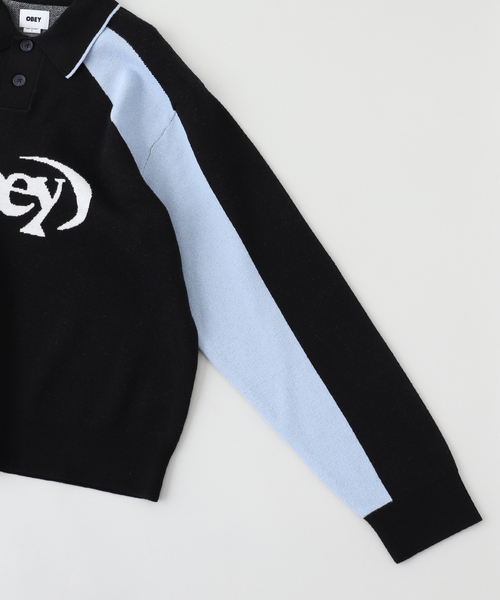 JOINT WORKS（ジョイントワークス）の「OBEY/オベイ SOCCER SWEATER（ニット/セーター・メンズ・ホワイト/ブラック・MEDIUM/LARGE）」の4枚目の写真