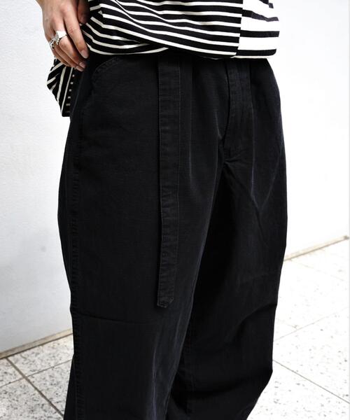 BEAVER（ビーバー）の「B omnivore/ビーオムニボー　RIPSTOP BELT PANTS リップストップベルトパンツ（その他パンツ・メンズ・その他2/ブラック・L/M/S）」の5枚目の写真