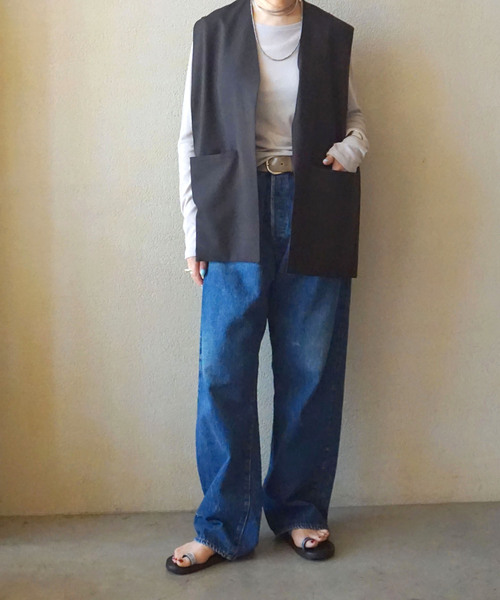 JOURNAL STANDARD LUXE（ジャーナルスタンダード　ラックス）の「シアーテレコ プルオーバー（Tシャツ/カットソー・レディース・ライトグレー/ホワイト/ライトグリーン/ブラック・FREE）」の8枚目の写真