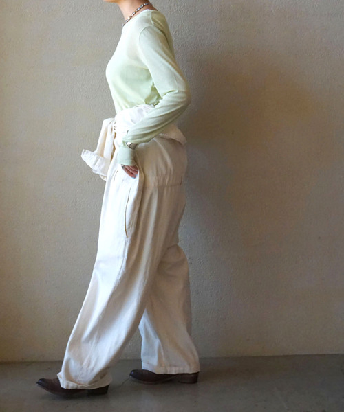 JOURNAL STANDARD LUXE（ジャーナルスタンダード　ラックス）の「シアーテレコ プルオーバー（Tシャツ/カットソー・レディース・ライトグレー/ホワイト/ライトグリーン/ブラック・FREE）」の15枚目の写真