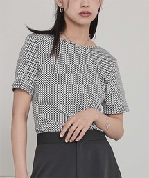 LIZLISA ギンガムチェック 半袖トップス ブラック リズリサ LIZLISA 半袖セーラーカラーセットアップ 新品