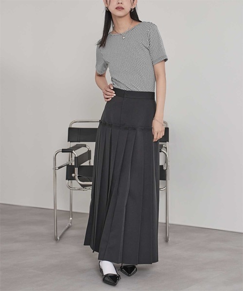 miette(ミエット)の「前後2wayギンガムチェック半袖トップス(Tシャツ/カットソー・レディース・ブルー/ブラック/ブラウン・FREE)」の9枚目の写真