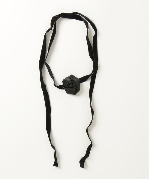 SILVER BULLET（シルバーバレット）の「『SBLTR』ユニセックス ベルベットバラデザインチョーカー（チョーカー・レディース・レッド/ブラック・FREE）」の7枚目の写真