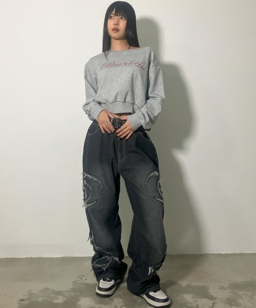 A‘gem 9（エージェムナイン）の「A'GEM/9 × .kom『FREEDEE/フリーディー』サイドカットオフバギーデニム（デニムパンツ・メンズ・ブラック/ブルー・L）」の20枚目の写真