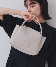 【2WAY】シュリンク合皮ラウンドミニショルダーバッグ