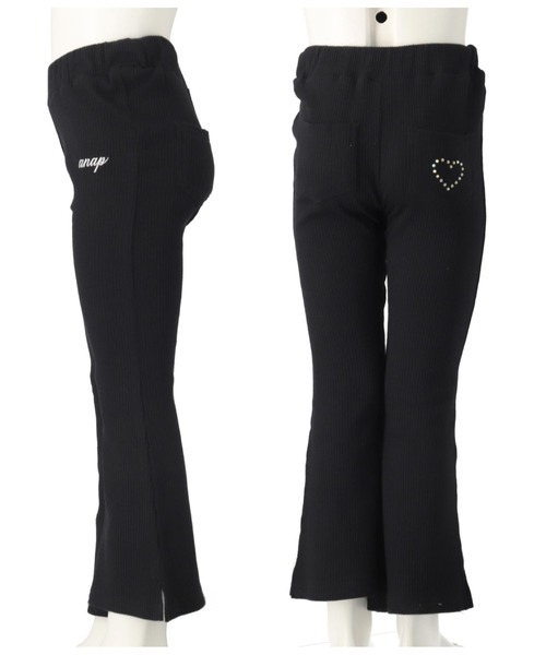 ANAP kids(アナップキッズ)の「ラインストーン ロゴ スリット フレア テレコ パンツ【セットアップ着用可】(その他パンツ・キッズ・ブラック/ラベンダー・110/130/120)」の20枚目の写真