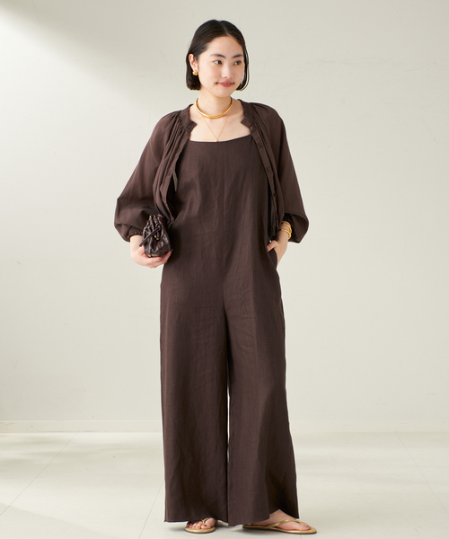 セール】french linen オールインワン（サロペット