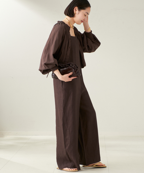 セール】french linen オールインワン（サロペット