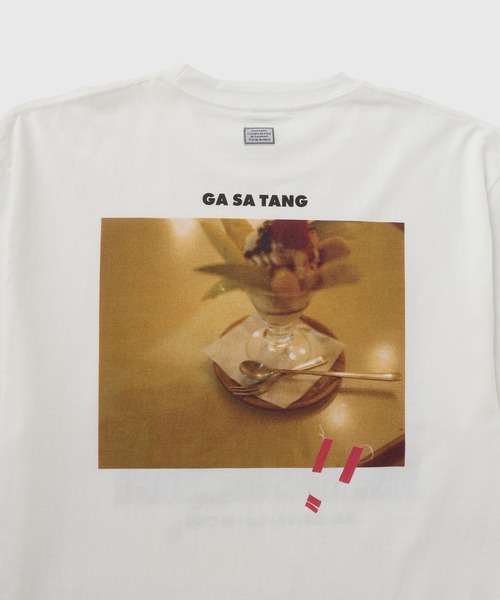 TANGTANG（タンタン）の「【TANGTANG for ADAM ET ROPE'】別注 GASATANG BA DE YA LA MODE（Tシャツ/カットソー・メンズ・ホワイト・M/XL/L）」の10枚目の写真