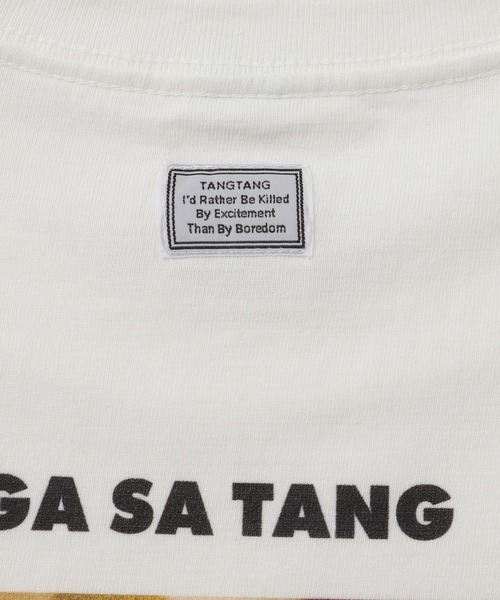 TANGTANG（タンタン）の「【TANGTANG for ADAM ET ROPE'】別注 GASATANG BA DE YA LA MODE（Tシャツ/カットソー・メンズ・ホワイト・M/XL/L）」の11枚目の写真