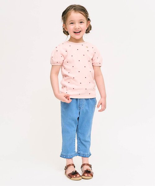 apres les cours(アプレレクール)の「クリアフラワーモチーフサンダル(サンダル・キッズ・アイボリー/ブラウン・19/18/17/16/15 /14)」の4枚目の写真