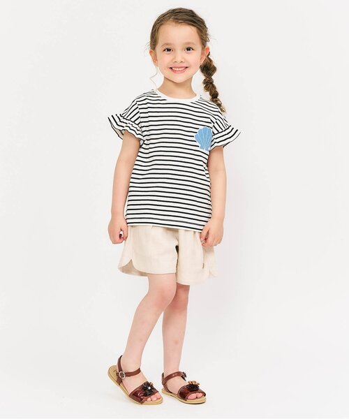 apres les cours(アプレレクール)の「クリアフラワーモチーフサンダル(サンダル・キッズ・アイボリー/ブラウン・19/18/17/16/15 /14)」の6枚目の写真