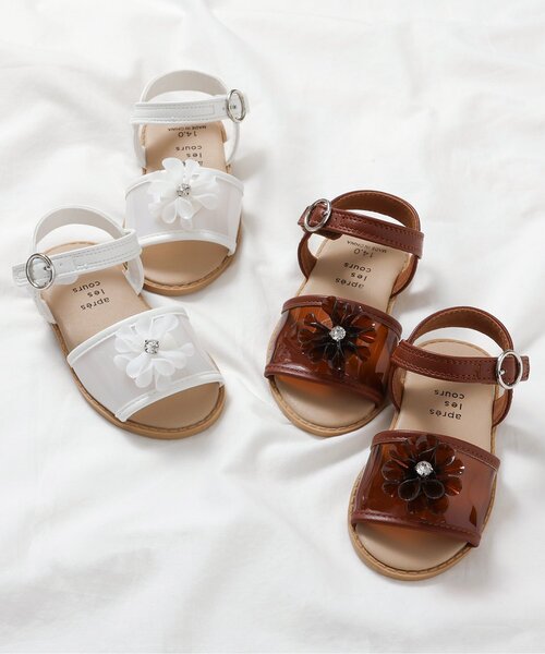 apres les cours(アプレレクール)の「クリアフラワーモチーフサンダル(サンダル・キッズ・アイボリー/ブラウン・19/18/17/16/15 /14)」の20枚目の写真