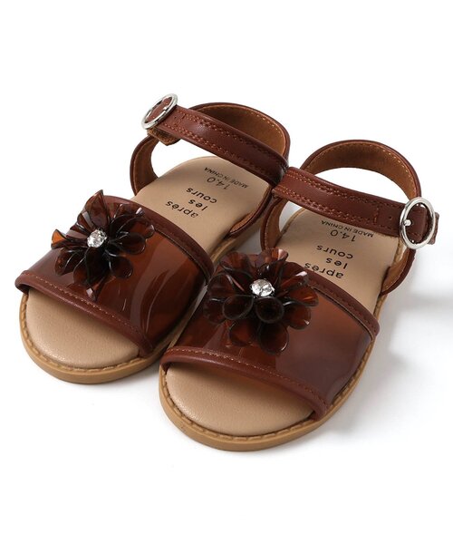 apres les cours(アプレレクール)の「クリアフラワーモチーフサンダル(サンダル・キッズ・アイボリー/ブラウン・19/18/17/16/15 /14)」の21枚目の写真