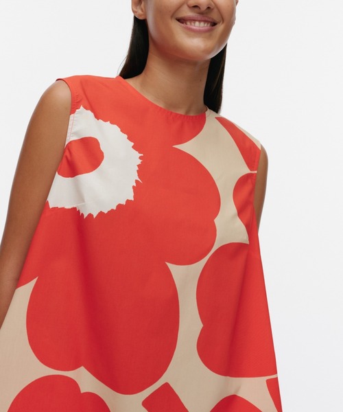 marimekko（マリメッコ）の「Palatsi Unikko / dress（ワンピース・レディース・レッド・38/36/34/40）」の3枚目の写真