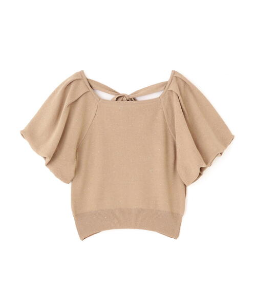 PROPORTION BODY DRESSING（プロポーションボディドレッシング）の「バックリボンスパンコールニット / 1215170601（ニット/セーター・レディース・ブルー/ブラウン/ライトグリーン・FREE）」の4枚目の写真