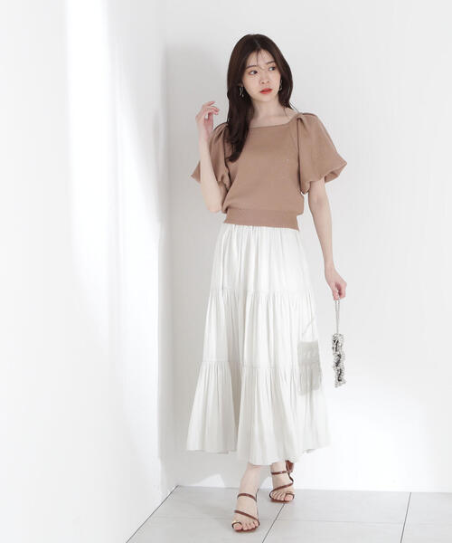 PROPORTION BODY DRESSING（プロポーションボディドレッシング）の「バックリボンスパンコールニット / 1215170601（ニット/セーター・レディース・ブルー/ブラウン/ライトグリーン・FREE）」の8枚目の写真