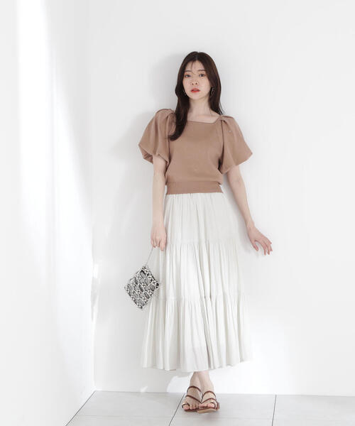 PROPORTION BODY DRESSING（プロポーションボディドレッシング）の「バックリボンスパンコールニット / 1215170601（ニット/セーター・レディース・ブルー/ブラウン/ライトグリーン・FREE）」の9枚目の写真