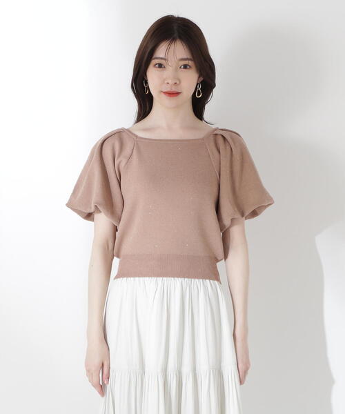 PROPORTION BODY DRESSING（プロポーションボディドレッシング）の「バックリボンスパンコールニット / 1215170601（ニット/セーター・レディース・ブルー/ブラウン/ライトグリーン・FREE）」の10枚目の写真