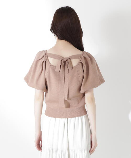 PROPORTION BODY DRESSING（プロポーションボディドレッシング）の「バックリボンスパンコールニット / 1215170601（ニット/セーター・レディース・ブルー/ブラウン/ライトグリーン・FREE）」の12枚目の写真