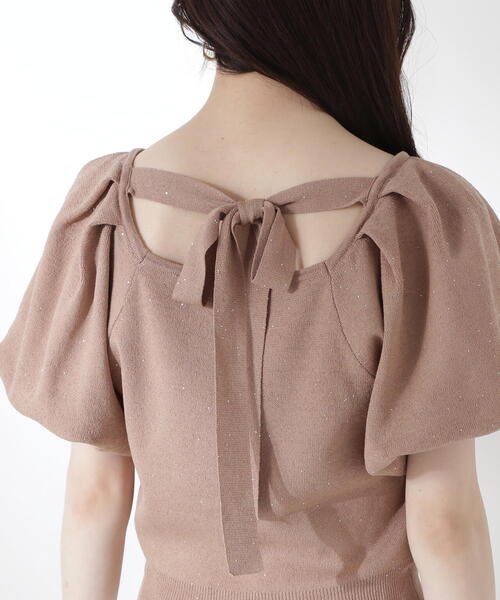 PROPORTION BODY DRESSING（プロポーションボディドレッシング）の「バックリボンスパンコールニット / 1215170601（ニット/セーター・レディース・ブルー/ブラウン/ライトグリーン・FREE）」の13枚目の写真