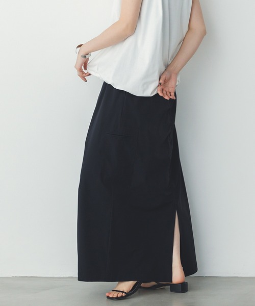 hunch（ハンチ）の「【接触冷感】シャーリング カーゴスカート（スカート・レディース・モカ/イエロー/ブラック・FREE）」の8枚目の写真