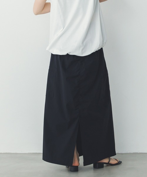 hunch（ハンチ）の「【接触冷感】シャーリング カーゴスカート（スカート・レディース・モカ/イエロー/ブラック・FREE）」の9枚目の写真