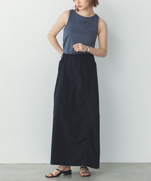 hunch（ハンチ）の「【接触冷感】シャーリング カーゴスカート（スカート・レディース・モカ/イエロー/ブラック・FREE）」の16枚目の写真