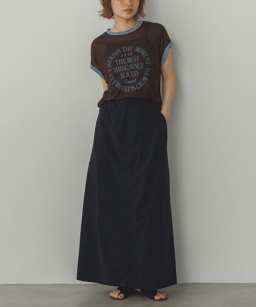 hunch（ハンチ）の「【接触冷感】シャーリング カーゴスカート（スカート・レディース・モカ/イエロー/ブラック・FREE）」の18枚目の写真